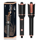 Automatic Rotating Curling Iron – CURLPRO Beach Waves Curling Wand, Portable Hair Curler, 500 Million Ionic, Dual Voltage & Lightweight for Travel, Ceramic Coating, 1 Inch, Metallic Gray
